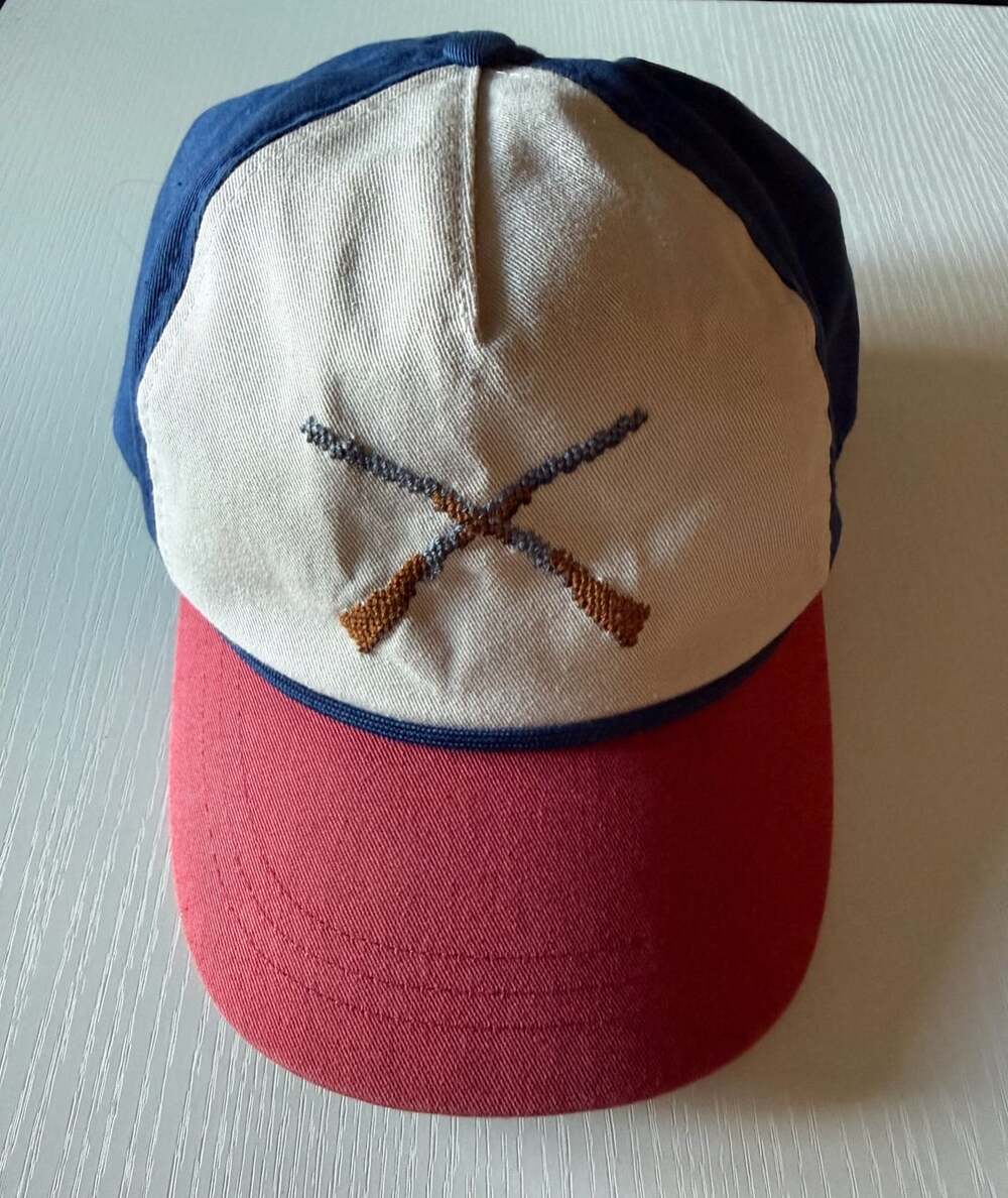 Smathers & Branson Crossed Oars / Rifles Needlepoint Trucker Snapback Hat